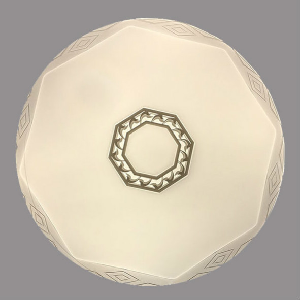 ST047 round hexagonal pattern warm light ceiling lamp