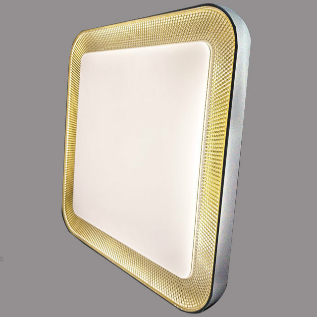 ST1913 Square Modern Gold Diamond Edge Ceiling Lamp