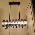 Single row simple crystal chandelier