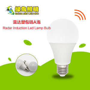 A-type Plastic clad aluminium Rader Induction LED Lamp Bulb