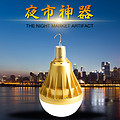 A-Type Luxury Gold Night Market Hanging LED Bulb Lamp