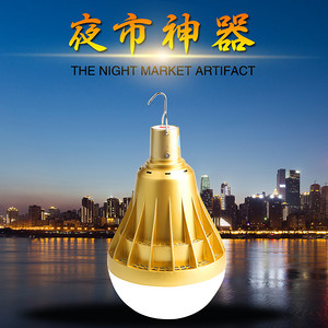 A-Type Luxury Gold Night Market Hanging LED Bulb Lamp