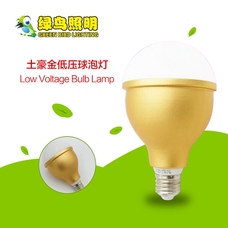 Big Belly Luxury gold Low Voltage LED Bulb Lamp