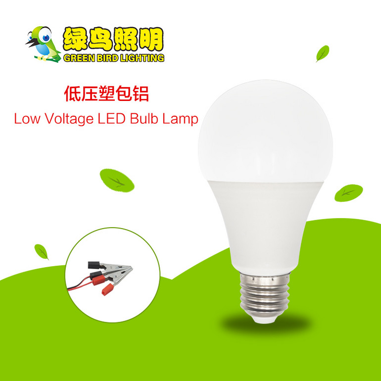 Low Voltage Plastic-Clad Aluminum White LED Bulb