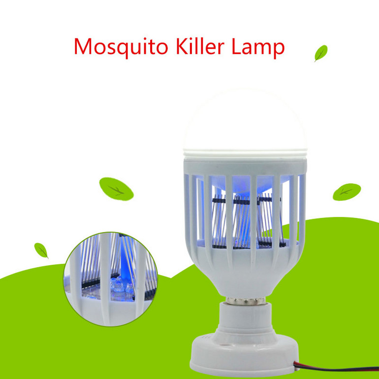 Old white LED mosquito kilker lamp (with base)