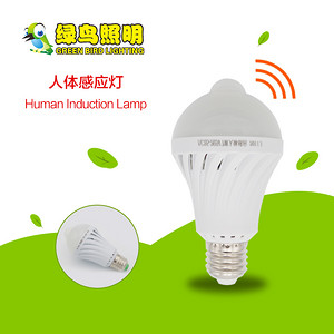 Spiral white human human induction LED bulb lamp