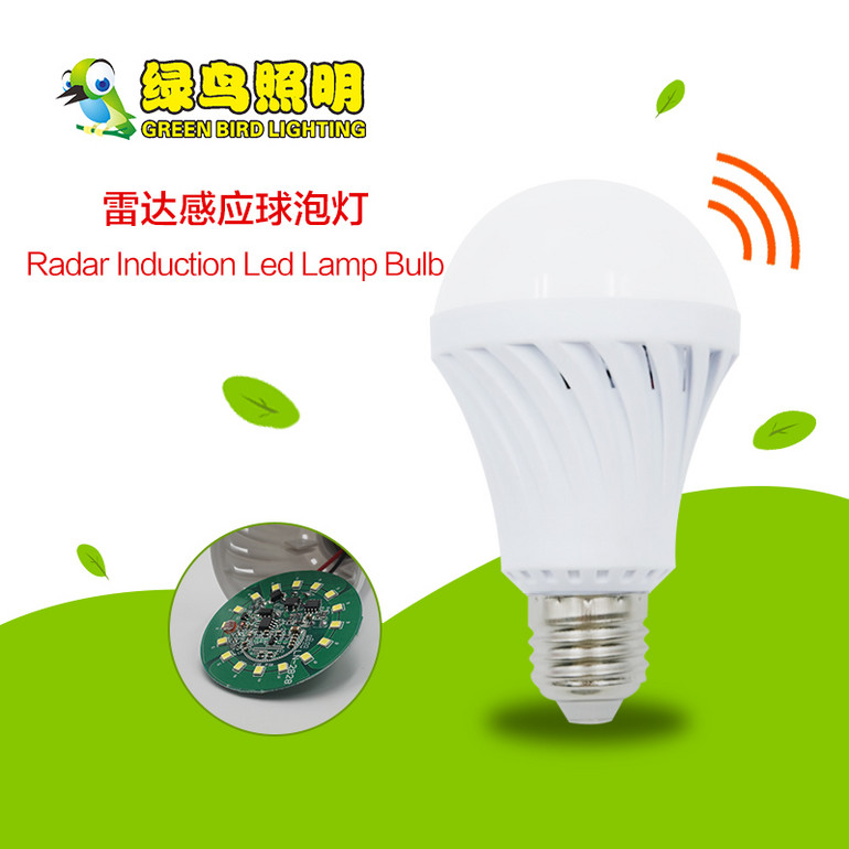 Spiral Radar Induction LED Bulb Lamp