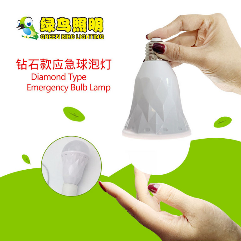 Diamond White Emergency LED Bulb