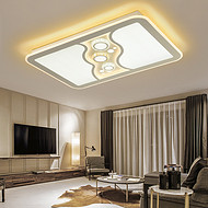 Simple rounded rectangular small circle decorative ceiling lamp