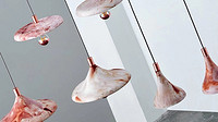 Zhengkai Zhang Uses Waste Coffee Grounds to Create Marble Effect on Coffire Lamps
