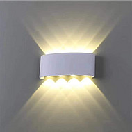 White Semi-Ring Warm Light Wall Lamp