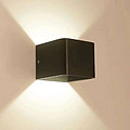 Black Simple Tetragonal Wall Lamp