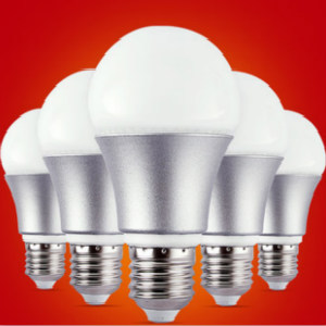 Routine plastic-coated aluminium LED bulbs