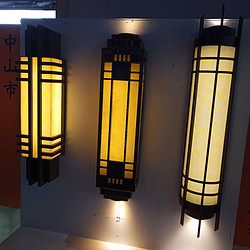 Simple Chinese Long Cylinder Outdoor Wall Lamp