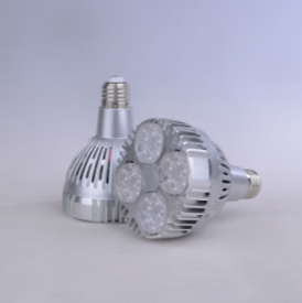 Silver striped aluminium shell PAR lamp