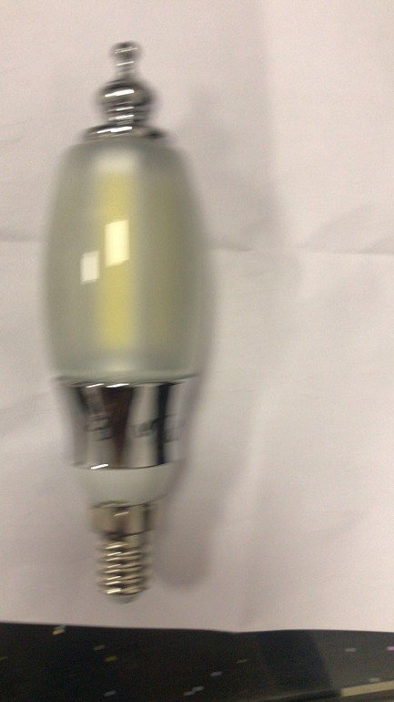 Stainless steel pointed candle bulb