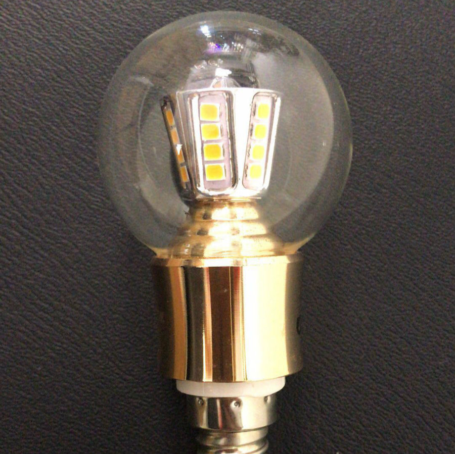 Classical spherical candle bulb
