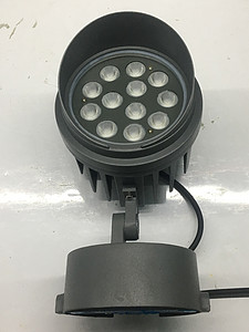 24W Black Circular  Frosted Floodlight