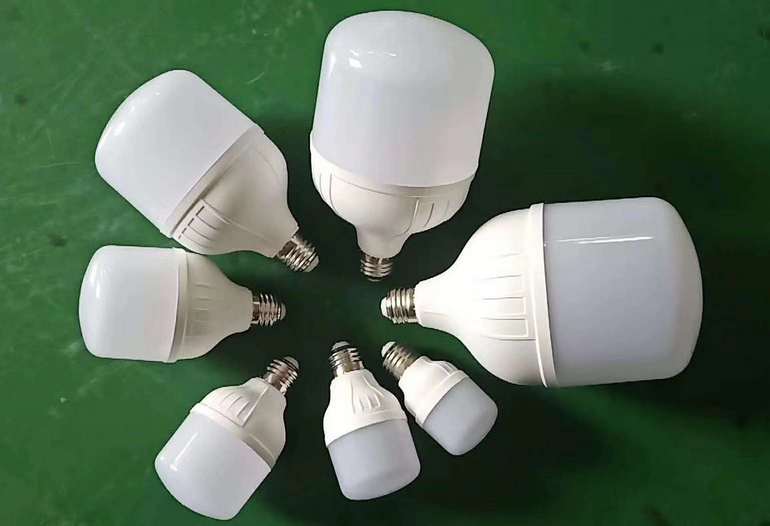 T-type White Simple Plastic-Clad Aluminum LED Bulb Lamp