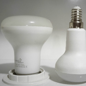 R-type White Plastic-coated Aluminum LED Bulb