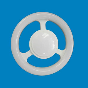 Round white energy-saving LED bulb