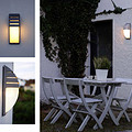 Simple light grey, semi-circular style, warm light, outdoor wall lamp