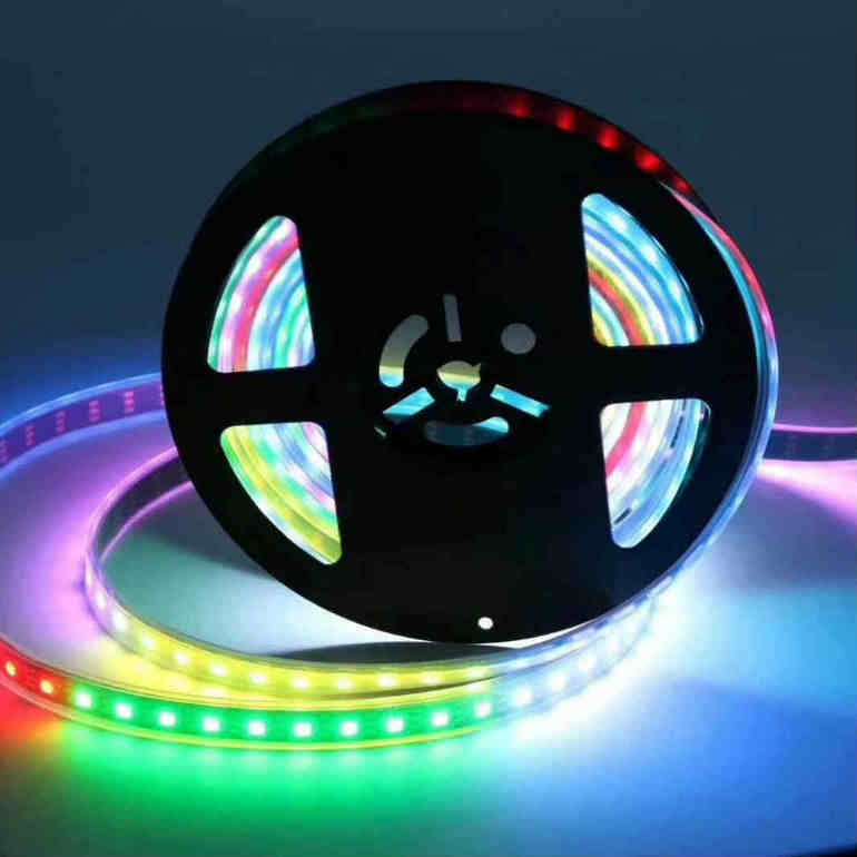 Flat, colorfu,l LED Strip Light