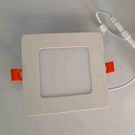 Simple Square White Down Lamp