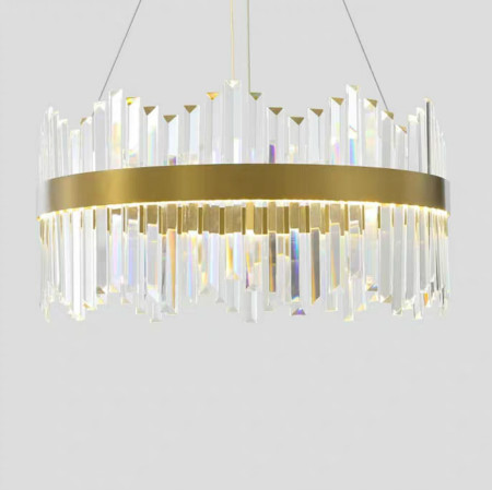 Single-layer Mitsubishi Column Glass-edge Chandelier