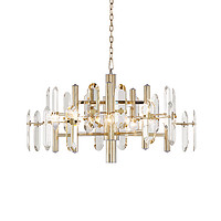 Hanging Chain Type, Two-layer Glass Chandelier