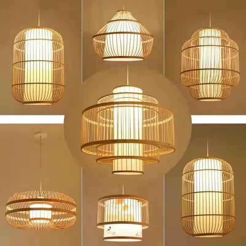 Multi-style new Chinese style simple creative bamboo Chandelier