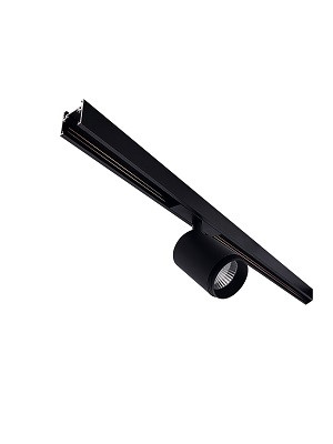 Magnetic absorption track lamp