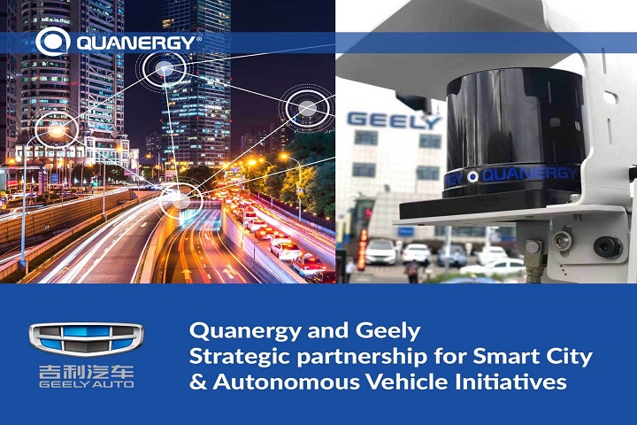 Quanergy and Geely Partner for Smart City and Autonomous Vehicle Initiatives