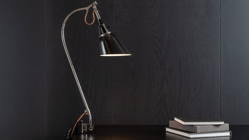 Adjustable lamp used by Walter Gropius and the Bauhaus school revived