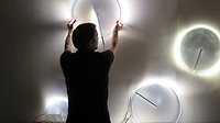 Stefan Diez creates series of "celestial" lamps with seemingly invisible light sources