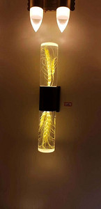 Cylinder arcylic wall lamp