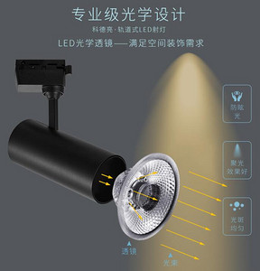 Bright light with LED lens