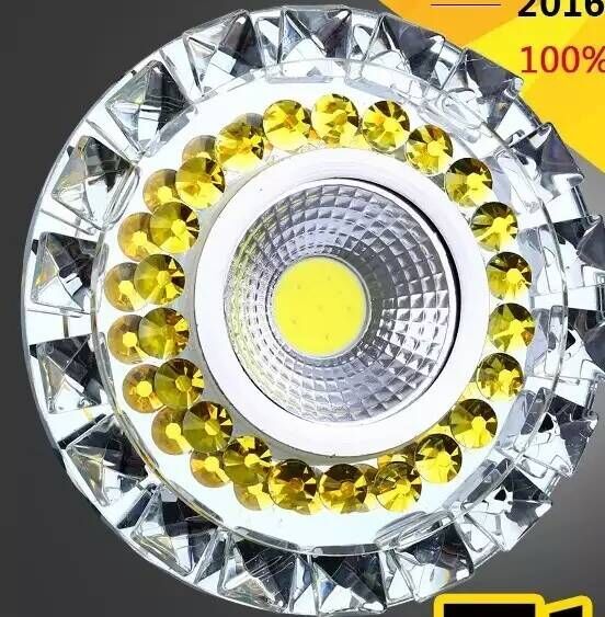 Led downlight embedded ceiling lamp spotlight Yellow border