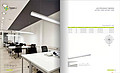 LED office chandelier simple rectangular ceiling light