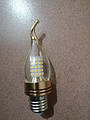 Guixing LED candle bulb with small pull tail tip bubble