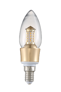 LED Lighting & Technology/LED Bulb(Gold, pointed,5W,E14)