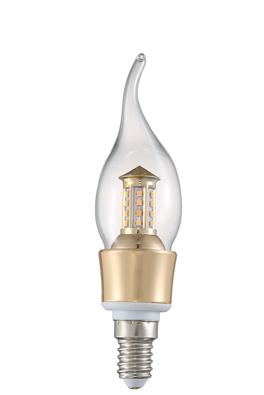 LED Lighting & Technology/LED Bulb(Gold, pointed, alien,5W,E14)