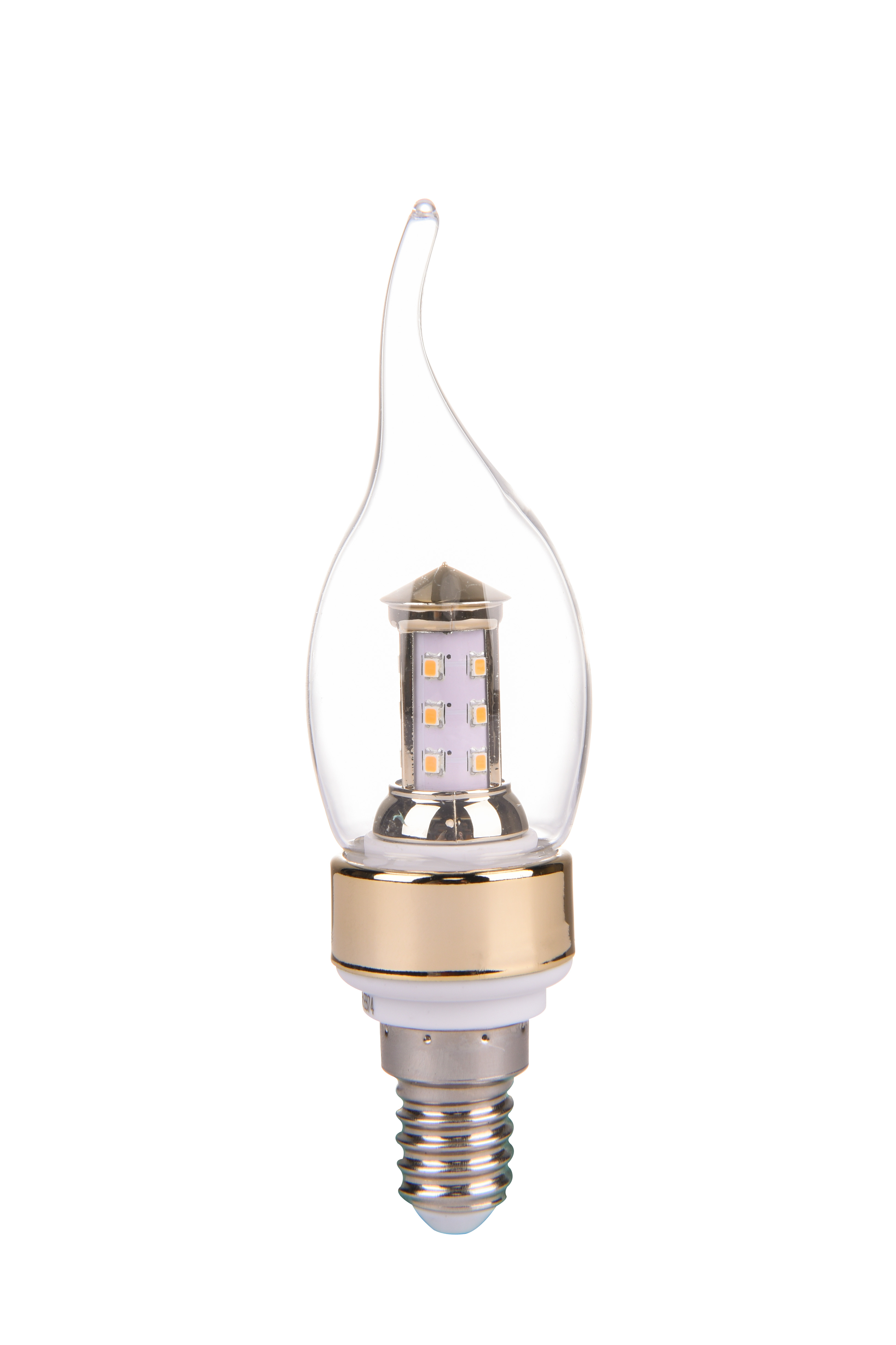 LED Lighting & Technology/LED Bulb(Gold, pointed, alien,4W,E14)