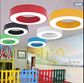 LuoYi Colorful modern simple creative hollow round LED chandelier