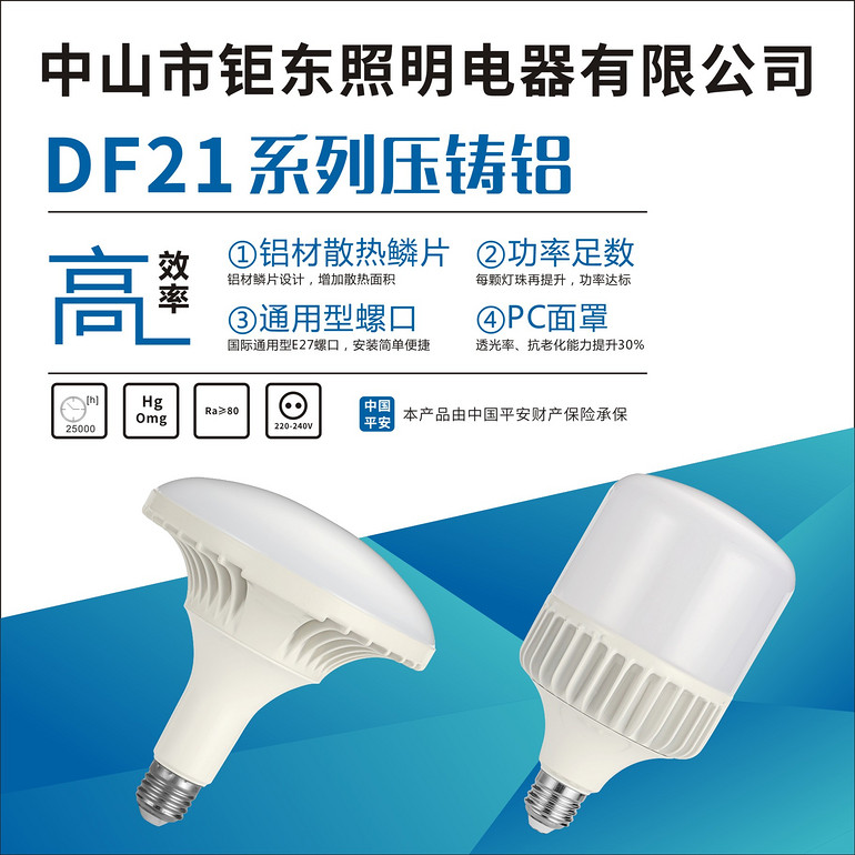 Judong DF21 series die - casting aluminum bulb