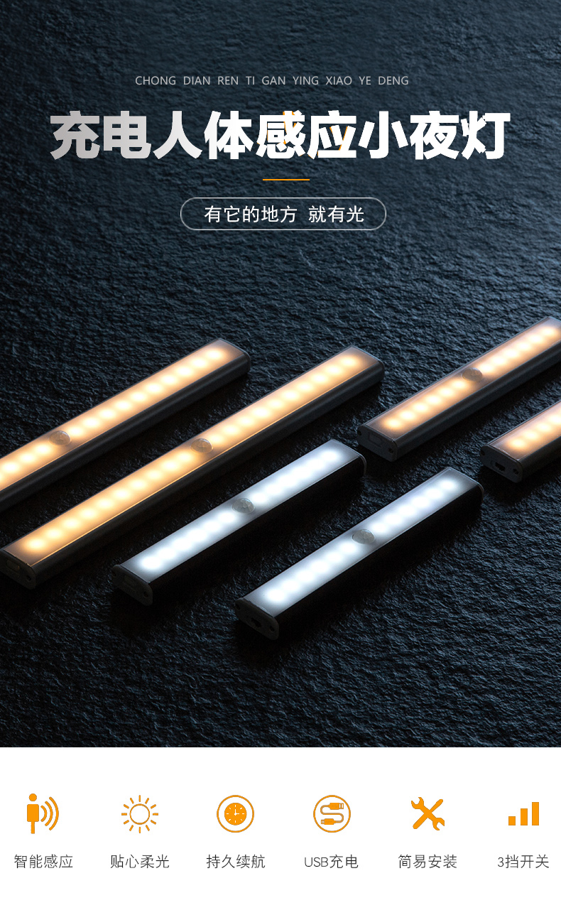 Qianlin Human sensor night light