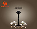 Northern Europe modern light luxury restaurant black Chandelier