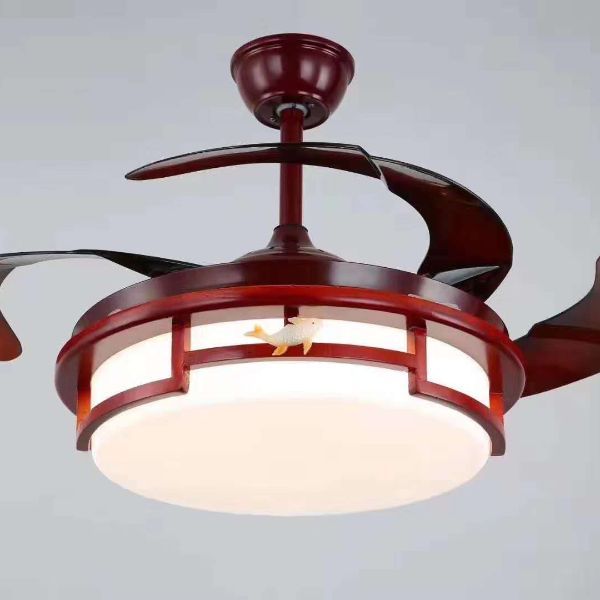 Retro Chinese Style Living Room Dining Room Interior decorative lights mute fan lights