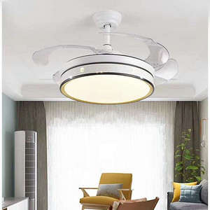 Invisible Fan Light Nordic minimalist living room dining room bedroom fan chandelier