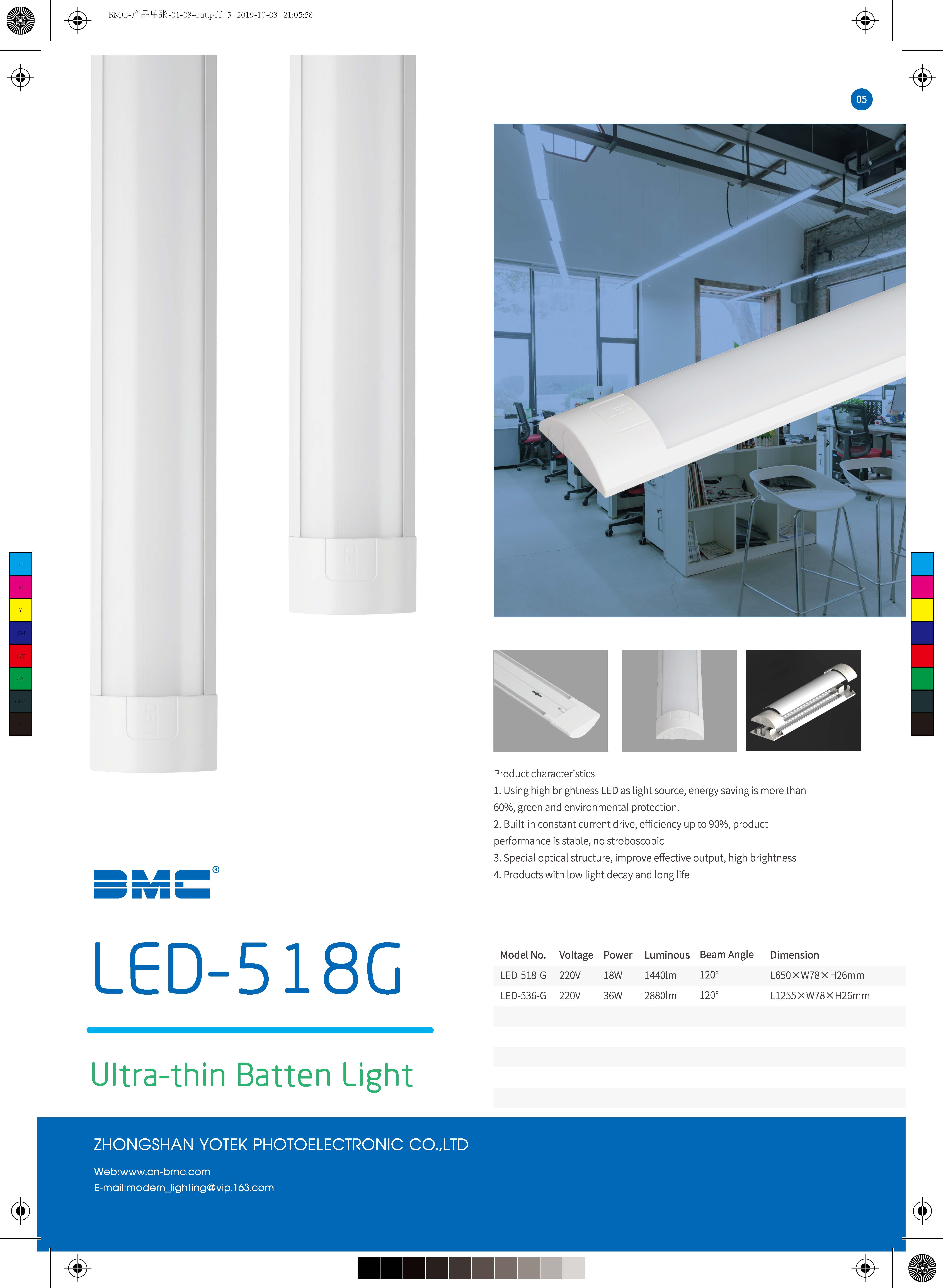 Ultra-thin Batten Light